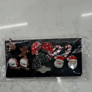 Festive Christmas Earrings Set